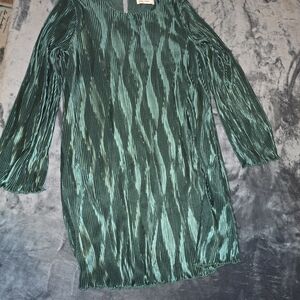 Grace Karin Emerald Pleated Top